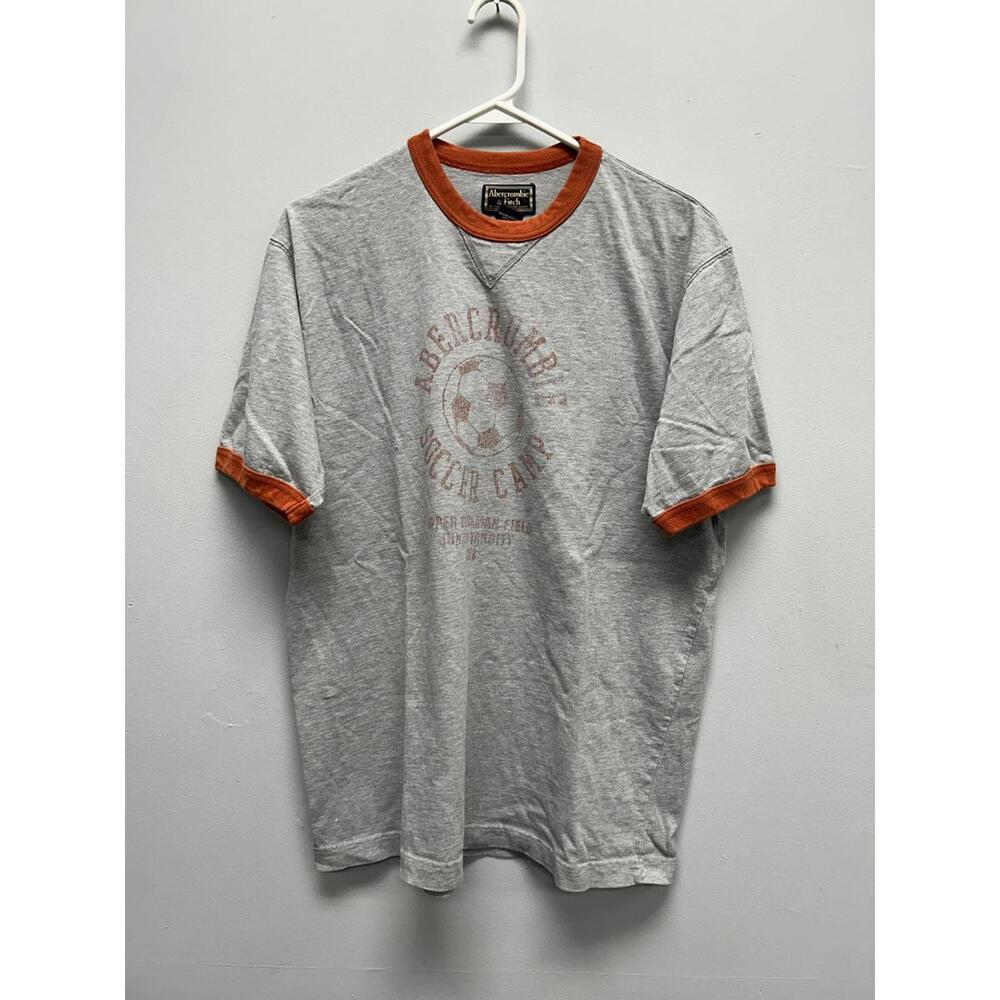 Y2K Abercrombie & Fitch Soccer Camp Graphic Ringer T-Shirt